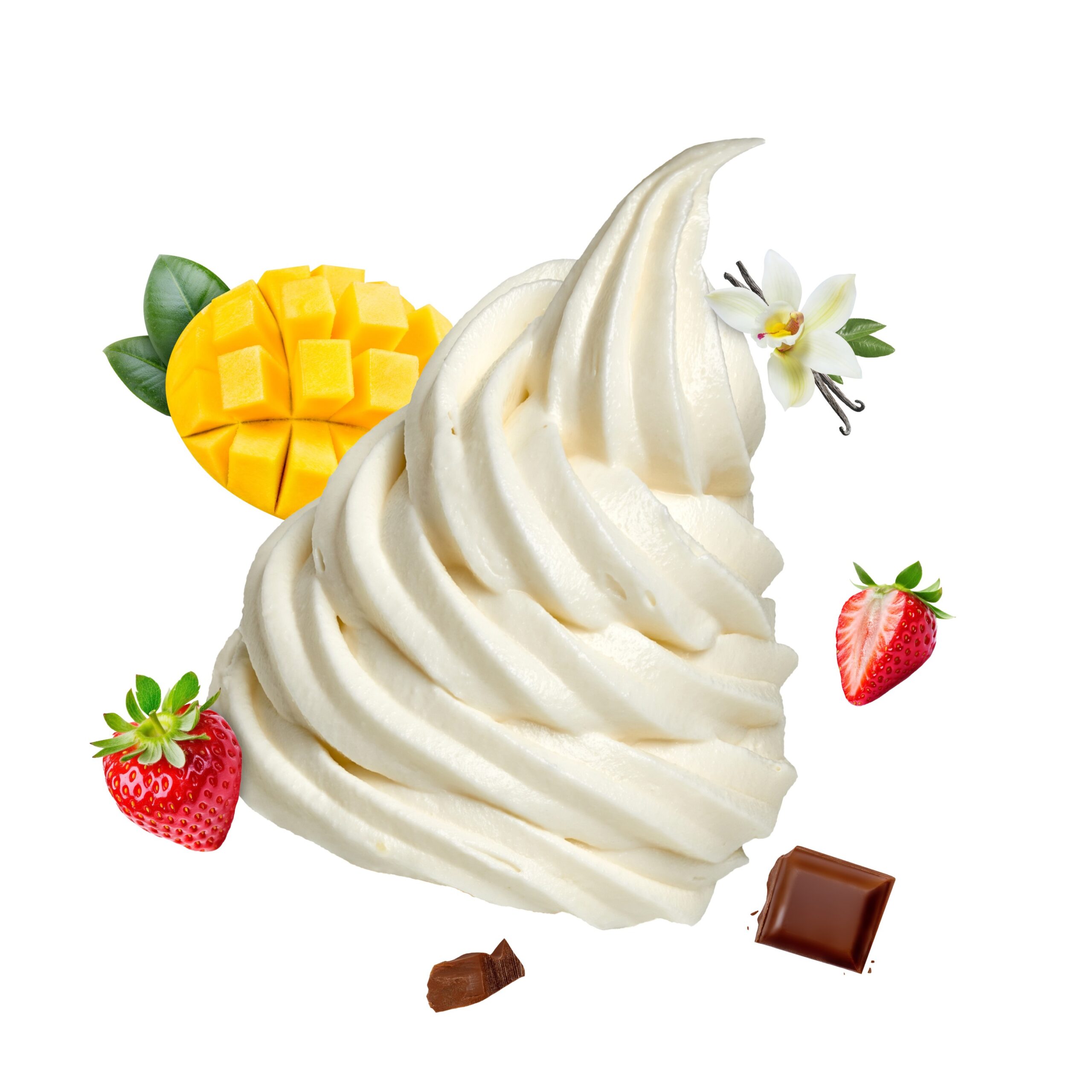 Igloo soft ice cream with different flavors.